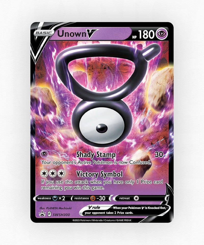 Unown V - SWSH Black Star Promos SWSH300 (Holo)