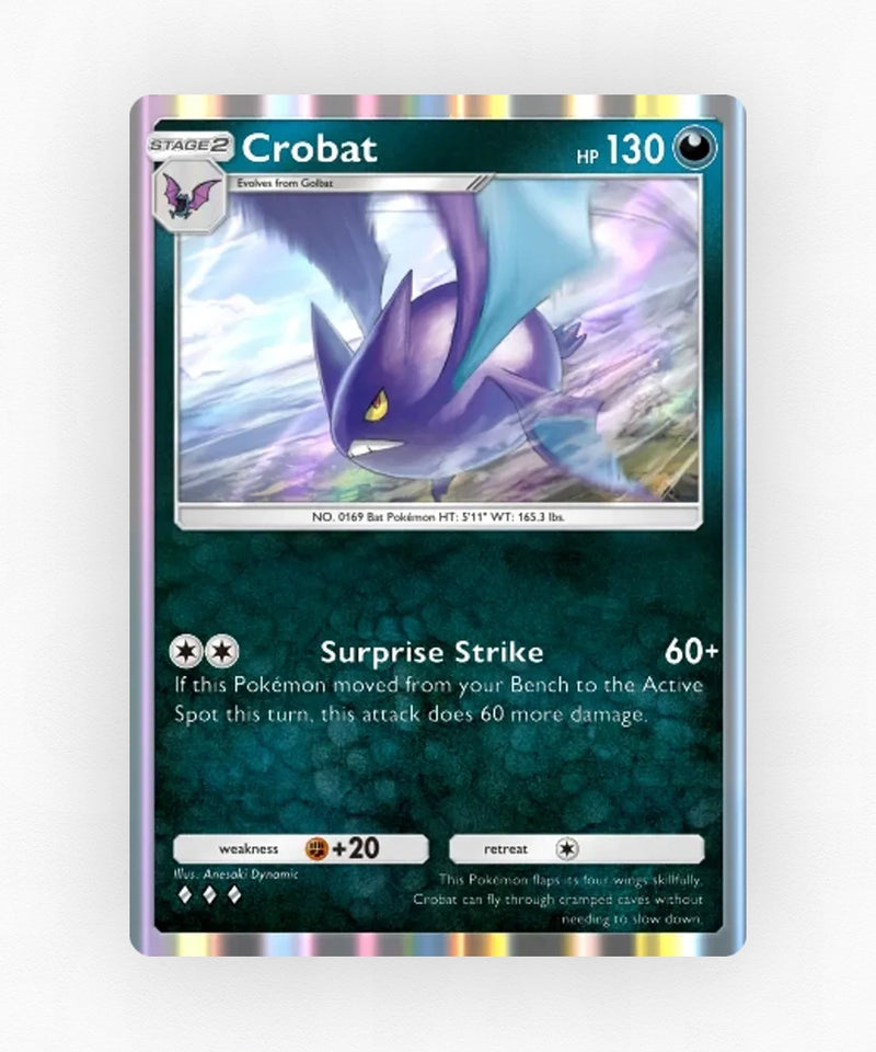 Crobat - Pulsing Aura 100 (Non-Holo)