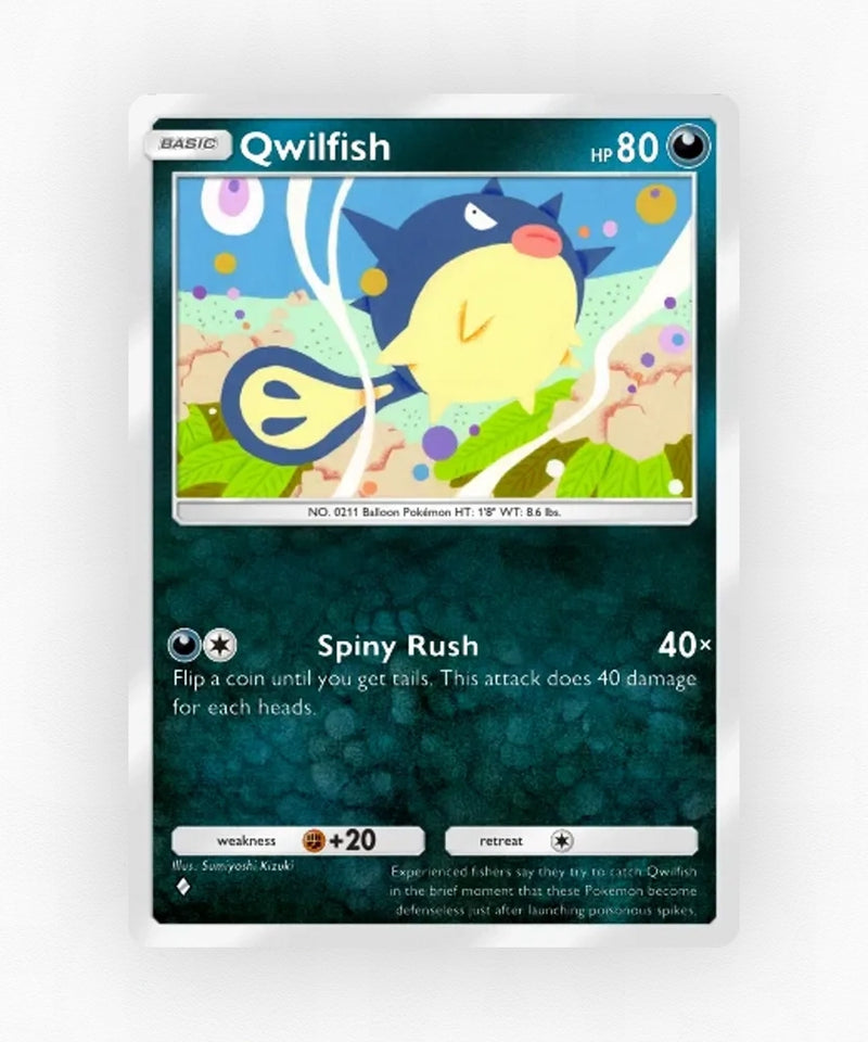Qwilfish - Pulsing Aura 103 (Non-Holo)