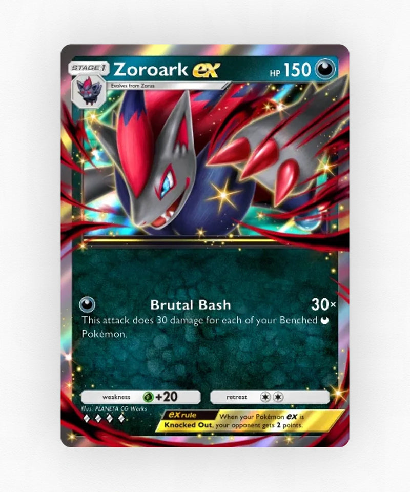 Zoroark ex - Pulsing Aura 106 (Non-Holo)