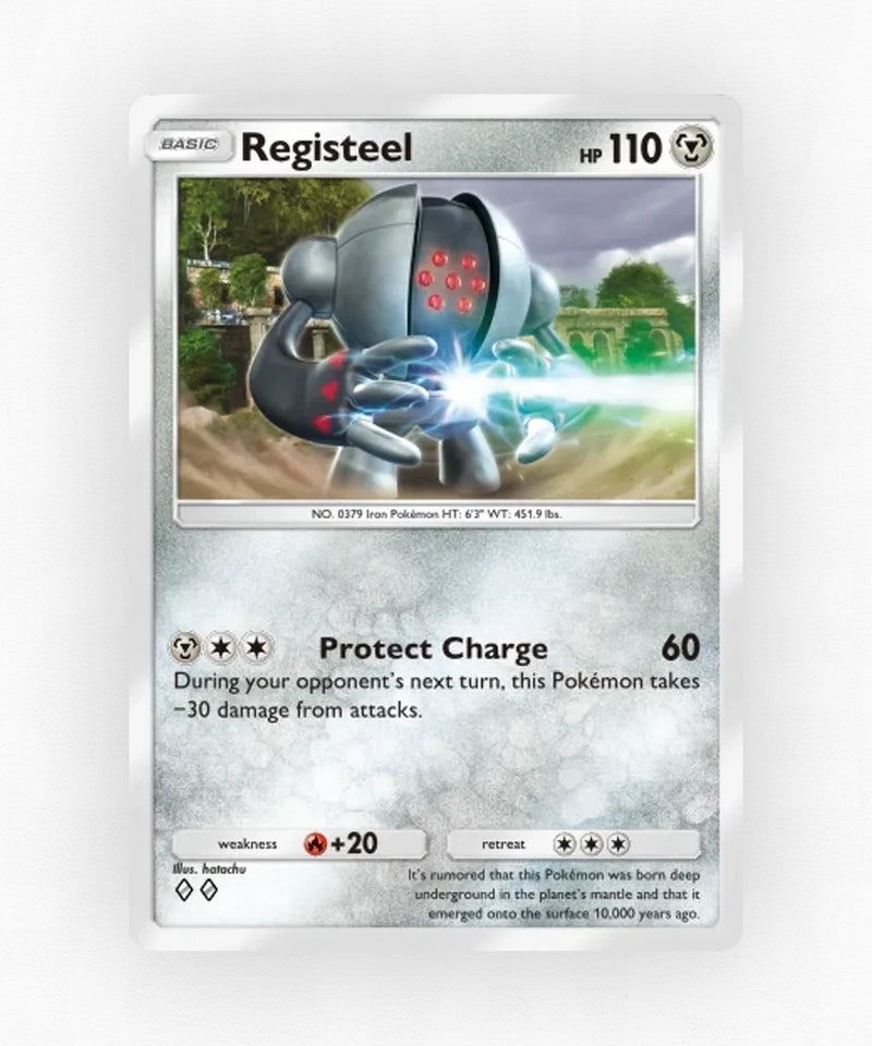 Registeel - Pulsing Aura 116 (Non-Holo)