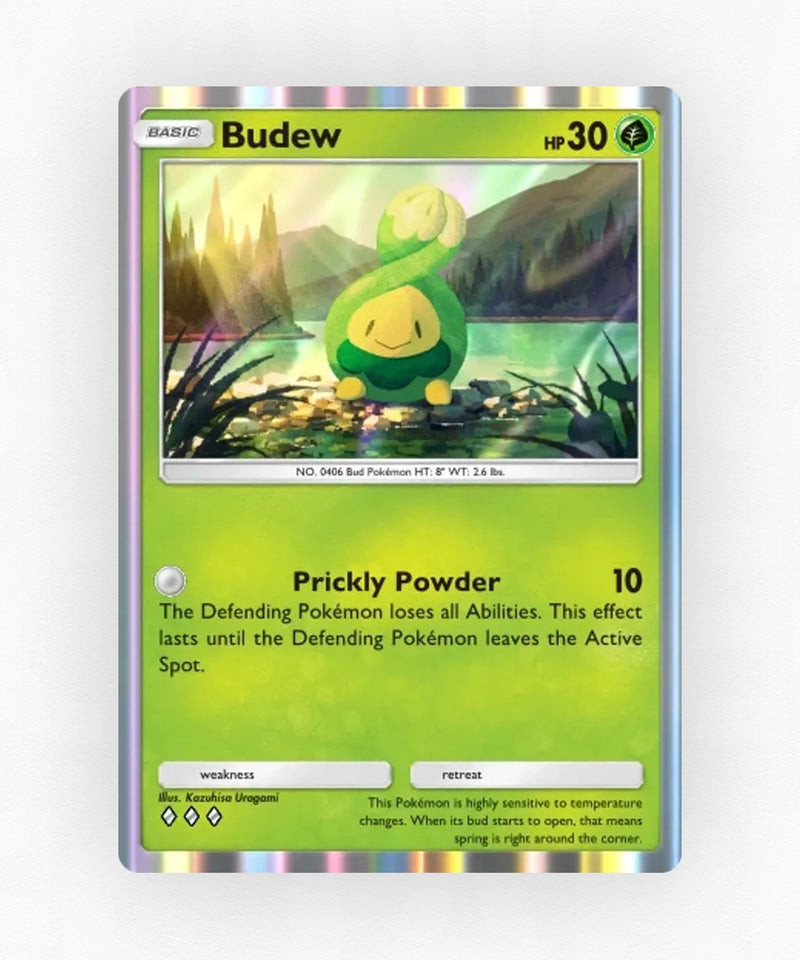 Budew - Pulsing Aura 13 (Non-Holo)