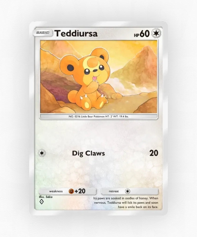 Teddiursa - Pulsing Aura 131 (Non-Holo)