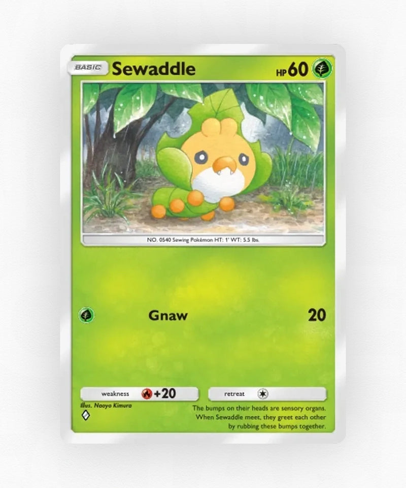 Sewaddle - Pulsing Aura 15 (Non-Holo)