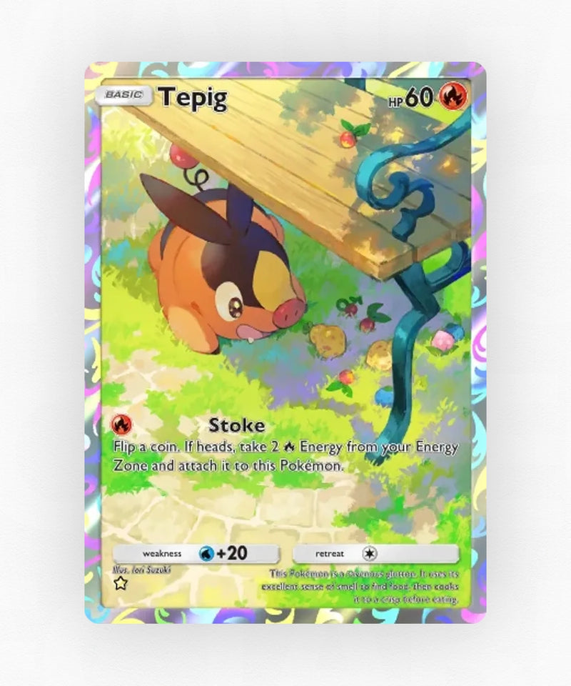 Tepig - Pulsing Aura 161 (Non-Holo)