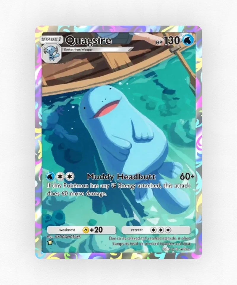 Quagsire - Pulsing Aura 162 (Non-Holo)