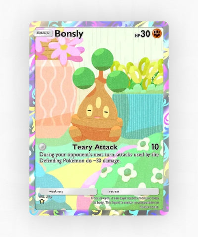 Bonsly - Pulsing Aura 168 (Non-Holo)