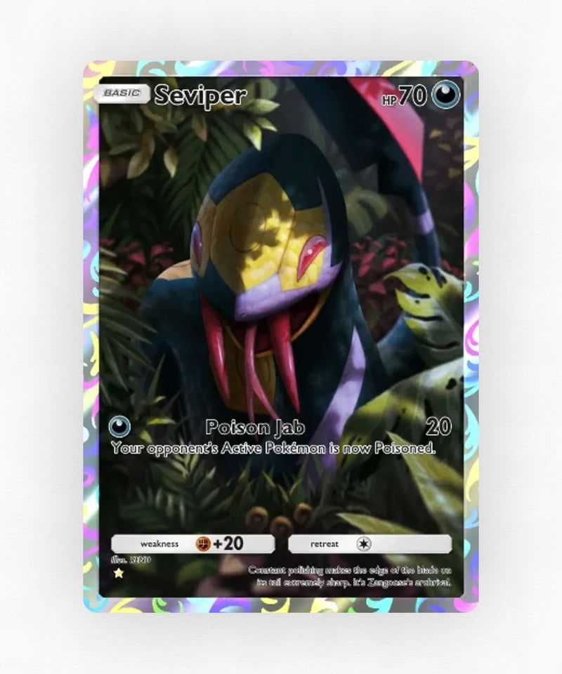 Seviper - Pulsing Aura 173 (Non-Holo)