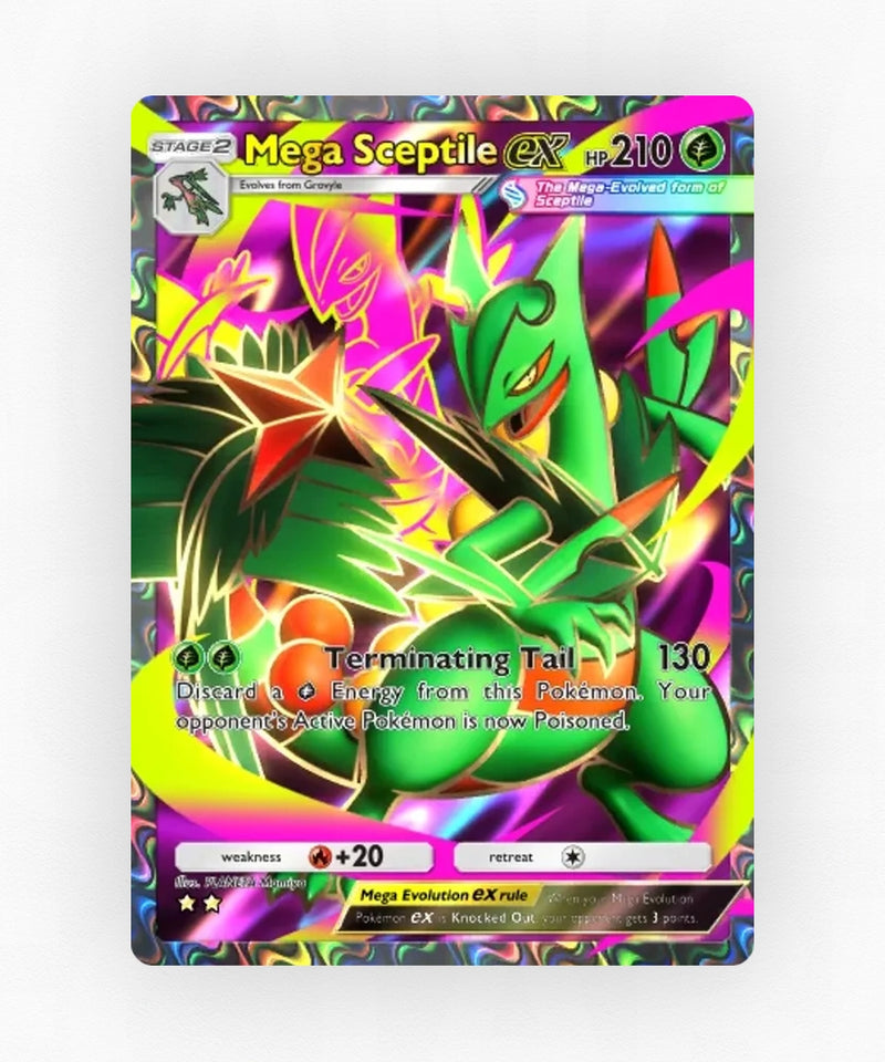 Mega Sceptile ex - Pulsing Aura 180 (Non-Holo)