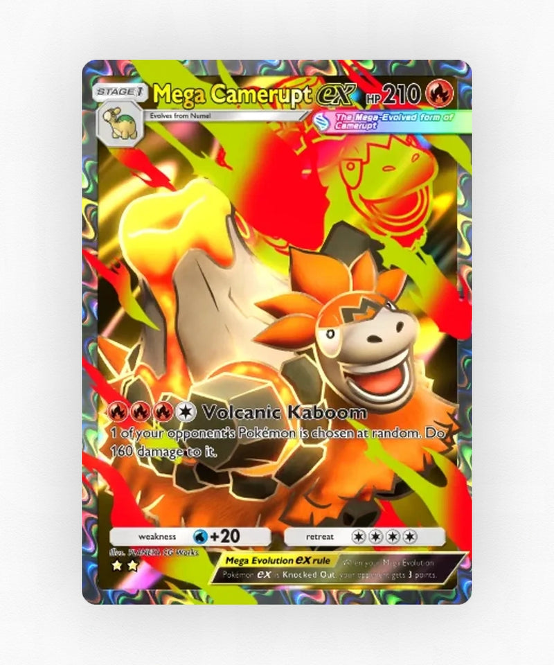 Mega Camerupt ex - Pulsing Aura 181 (Non-Holo)
