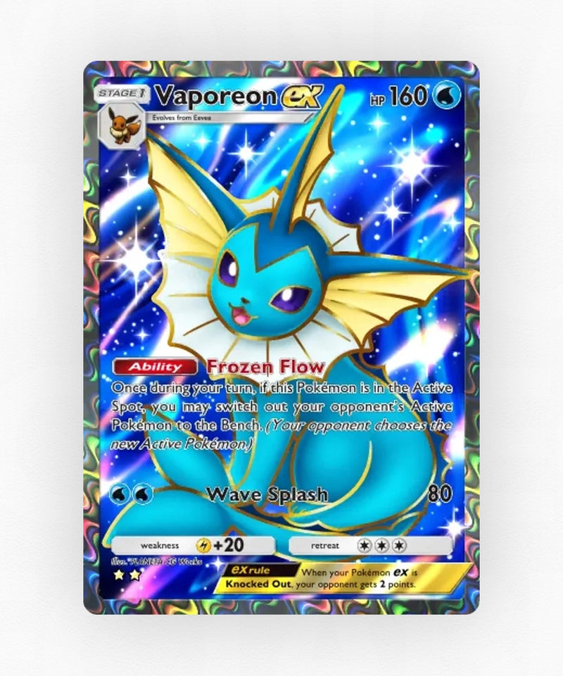 Vaporeon ex - Pulsing Aura 182 (Non-Holo)