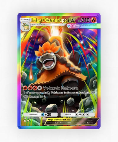 Mega Camerupt ex - Pulsing Aura 195 (Non-Holo)