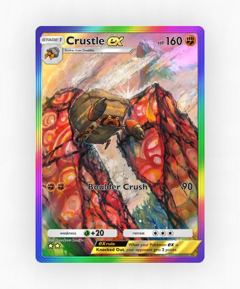 Crustle ex - Pulsing Aura 198 (Non-Holo)
