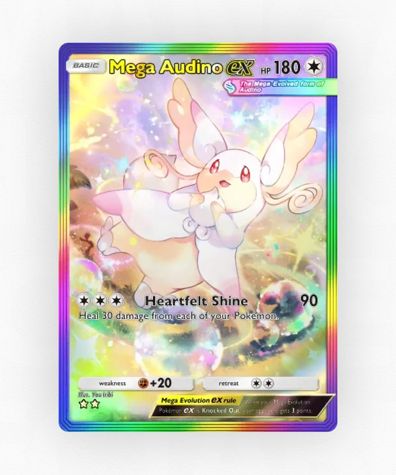 Mega Audino ex - Pulsing Aura 202 (Non-Holo)