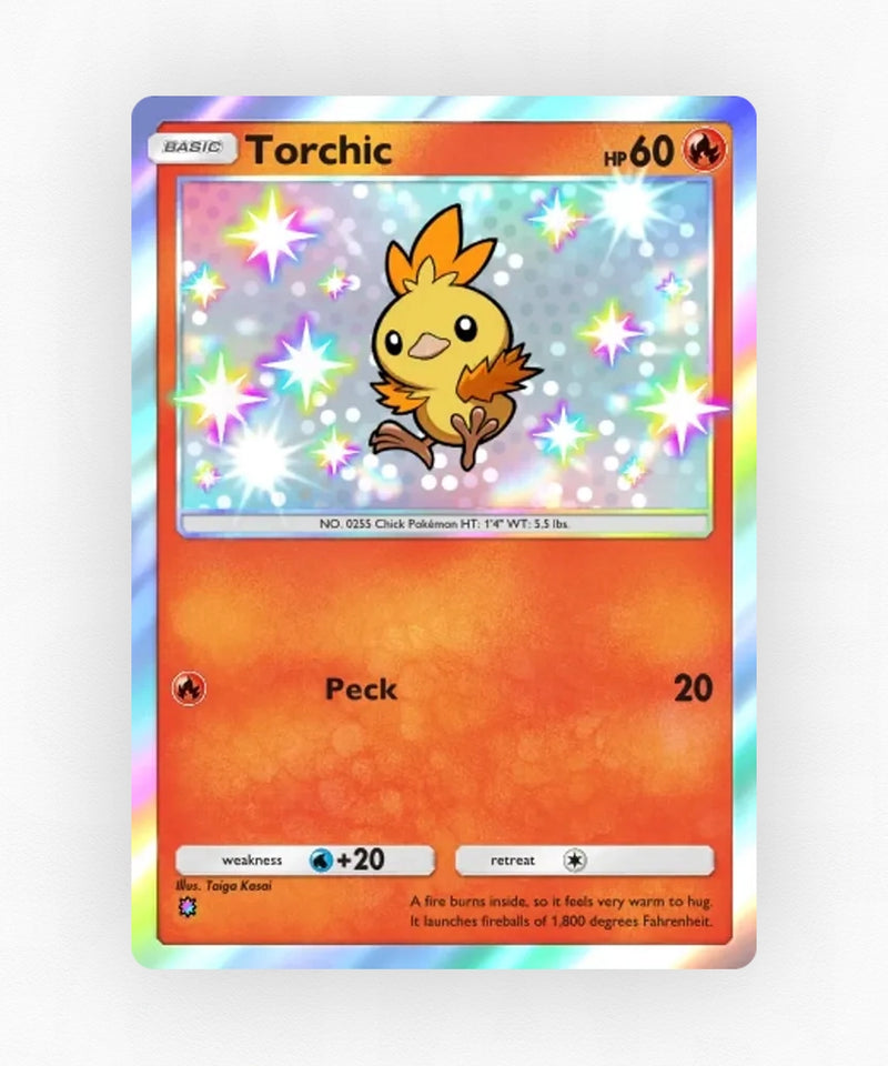 Torchic - Pulsing Aura 206 (Non-Holo)