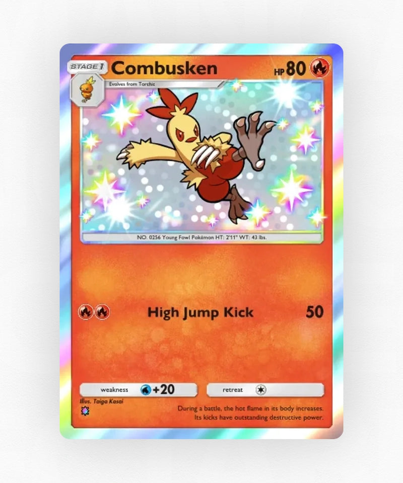 Combusken - Pulsing Aura 207 (Non-Holo)