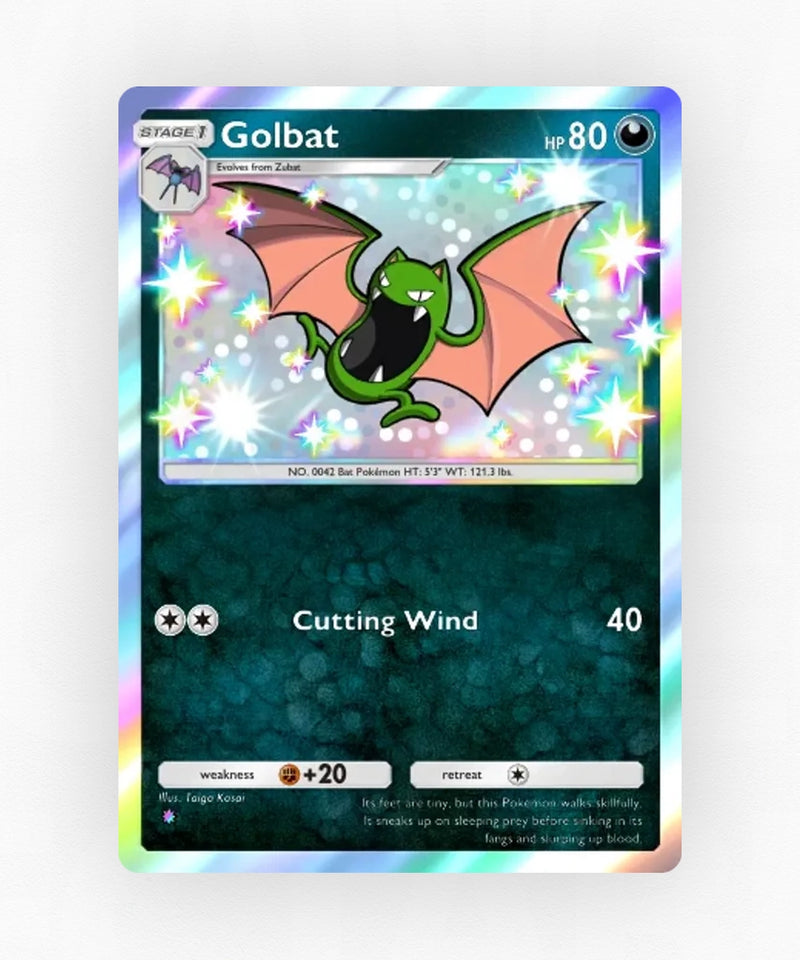 Golbat - Pulsing Aura 213 (Non-Holo)