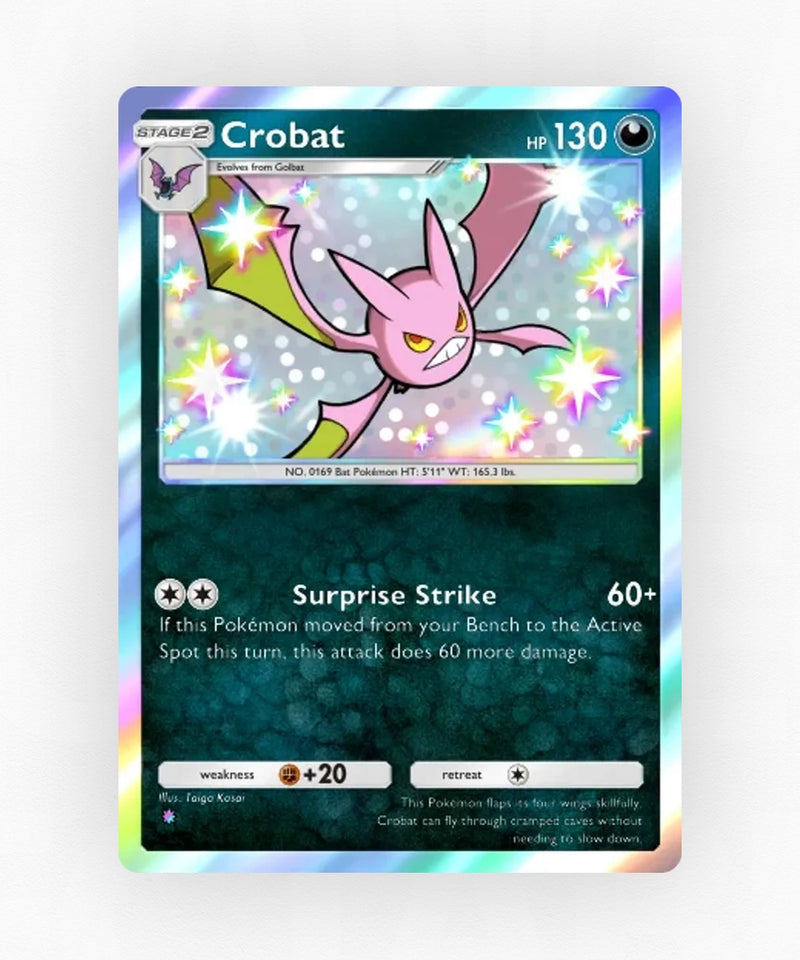 Crobat - Pulsing Aura 214 (Non-Holo)