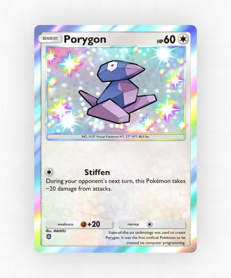 Porygon - Pulsing Aura 222 (Non-Holo)