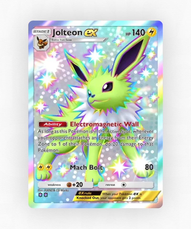 Jolteon ex - Pulsing Aura 228 (Non-Holo)