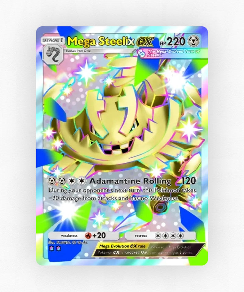 Mega Steelix ex - Pulsing Aura 232 (Non-Holo)