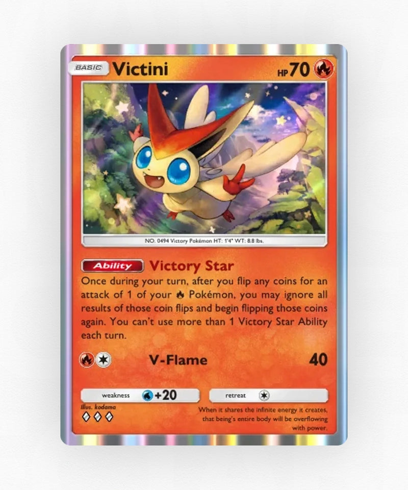 Victini - Pulsing Aura 25 (Non-Holo)