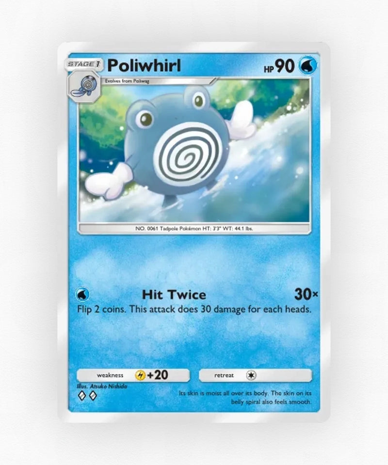 Poliwhirl - Pulsing Aura 34 (Non-Holo)