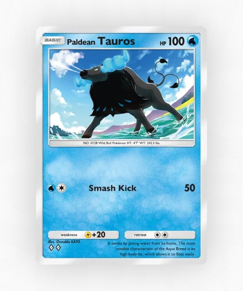 Paldean Tauros - Pulsing Aura 36 (Non-Holo)