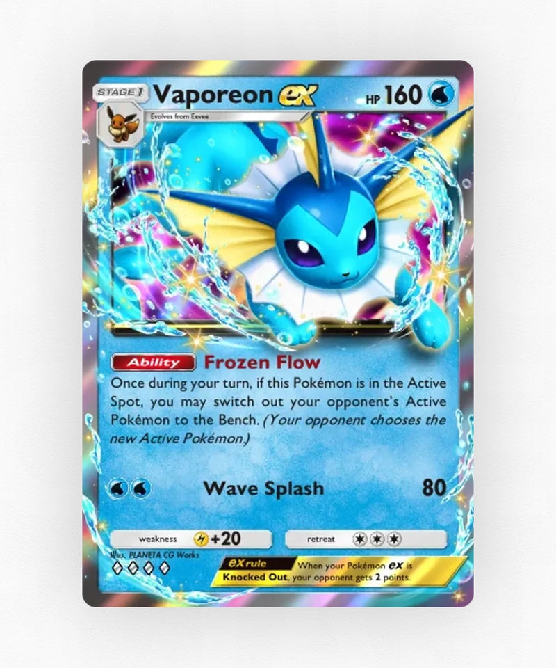 Vaporeon ex - Pulsing Aura 37 (Non-Holo)