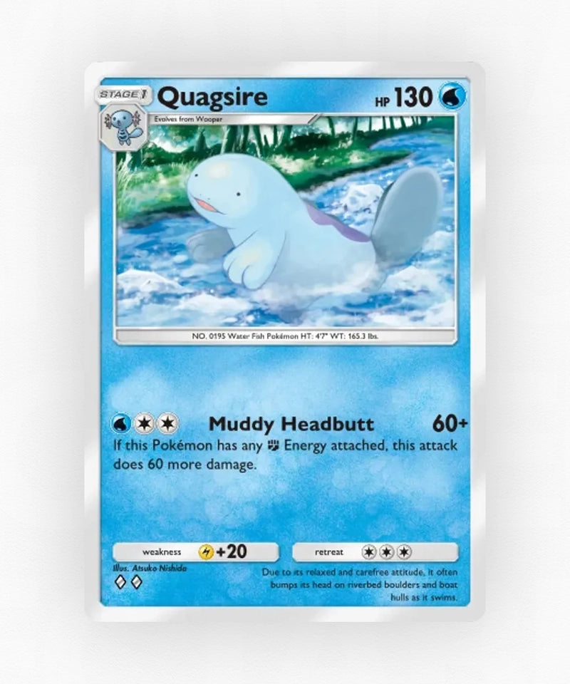 Quagsire - Pulsing Aura 39 (Non-Holo)
