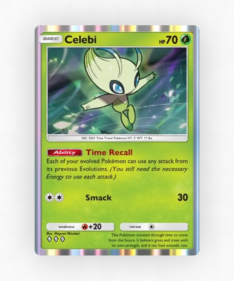 Celebi - Pulsing Aura 4 (Non-Holo)