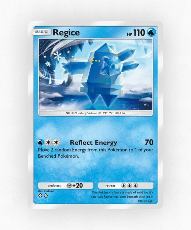 Regice - Pulsing Aura 45 (Non-Holo)