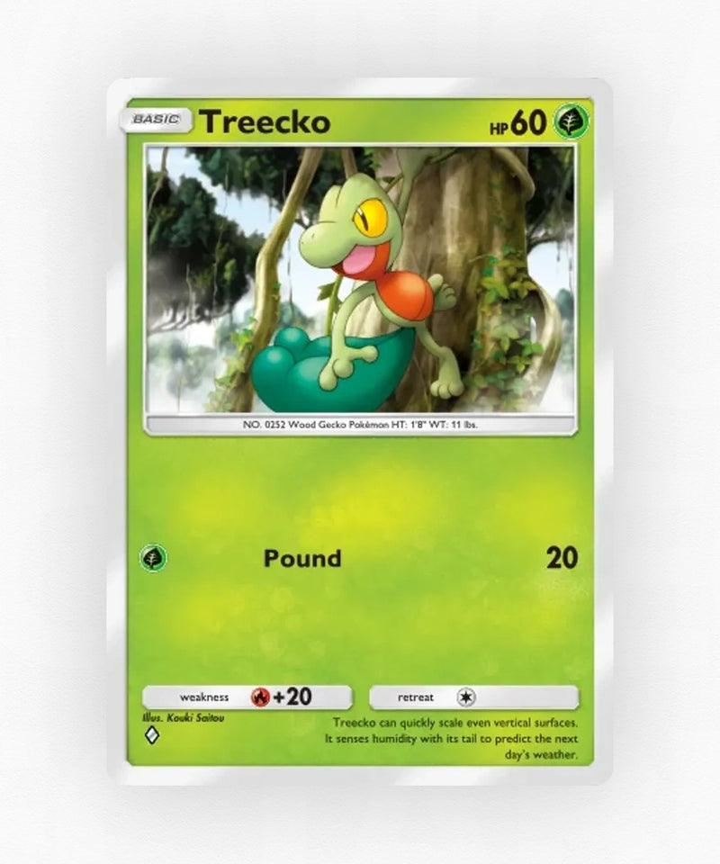 Treecko - Pulsing Aura 5 (Non-Holo)