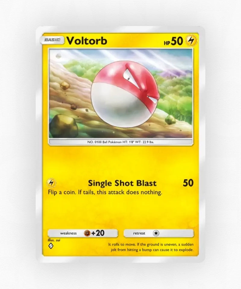 Voltorb - Pulsing Aura 55 (Non-Holo)