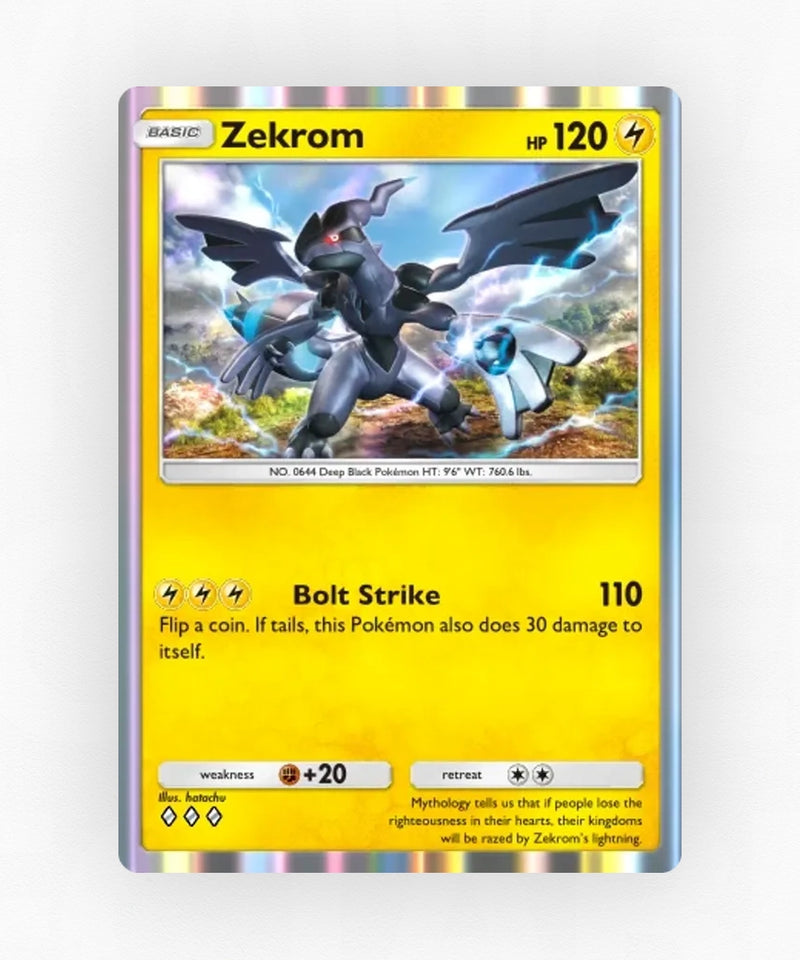 Zekrom - Pulsing Aura 59 (Non-Holo)