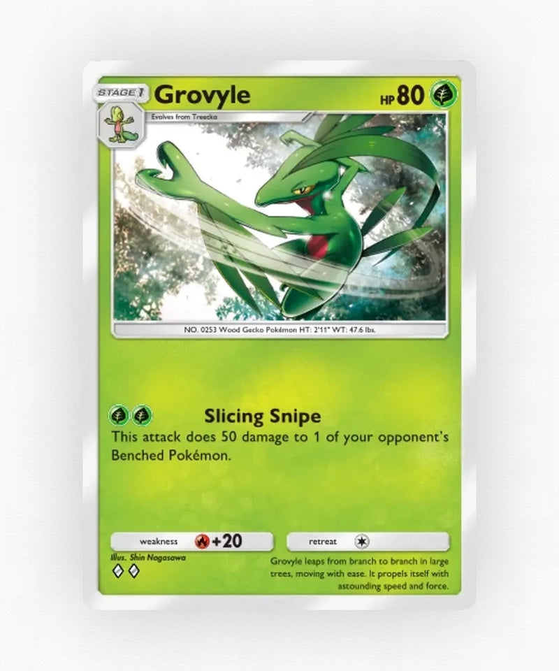 Grovyle - Pulsing Aura 6 (Non-Holo)
