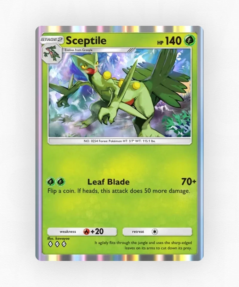 Sceptile - Pulsing Aura 7 (Non-Holo)