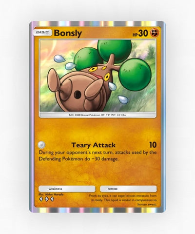 Bonsly - Pulsing Aura 78 (Non-Holo)