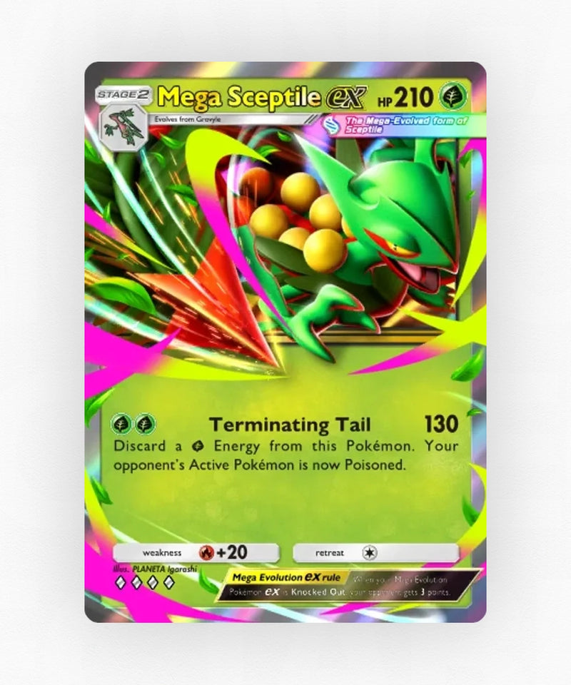 Mega Sceptile ex - Pulsing Aura 8 (Non-Holo)