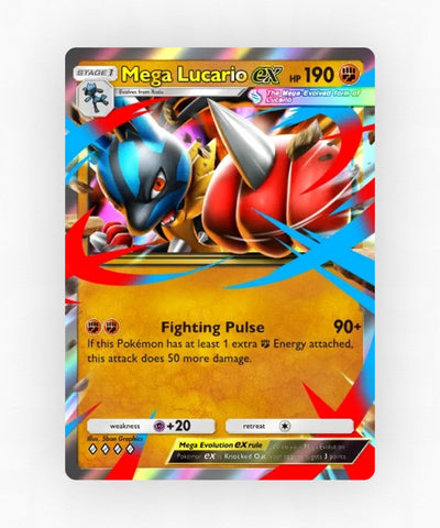 Mega Lucario ex - Pulsing Aura 81 (Non-Holo)