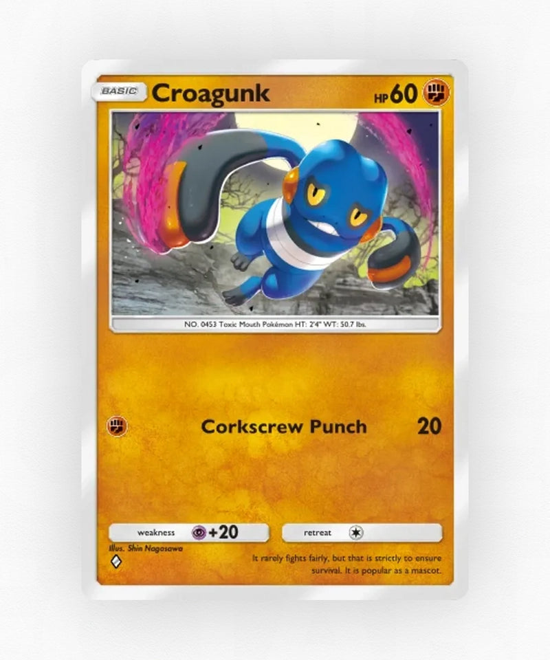 Croagunk - Pulsing Aura 82 (Non-Holo)
