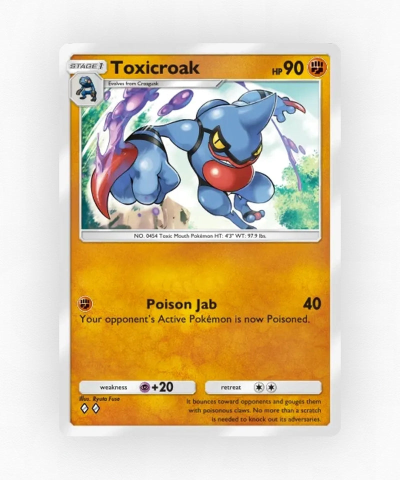Toxicroak - Pulsing Aura 83 (Non-Holo)