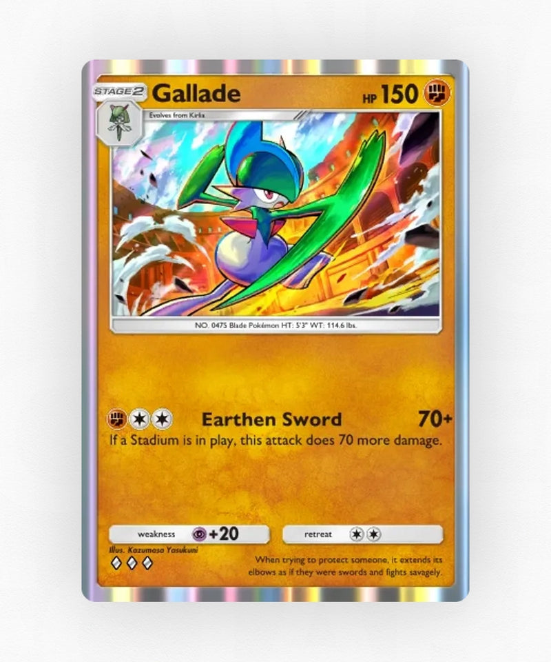 Gallade - Pulsing Aura 84 (Non-Holo)