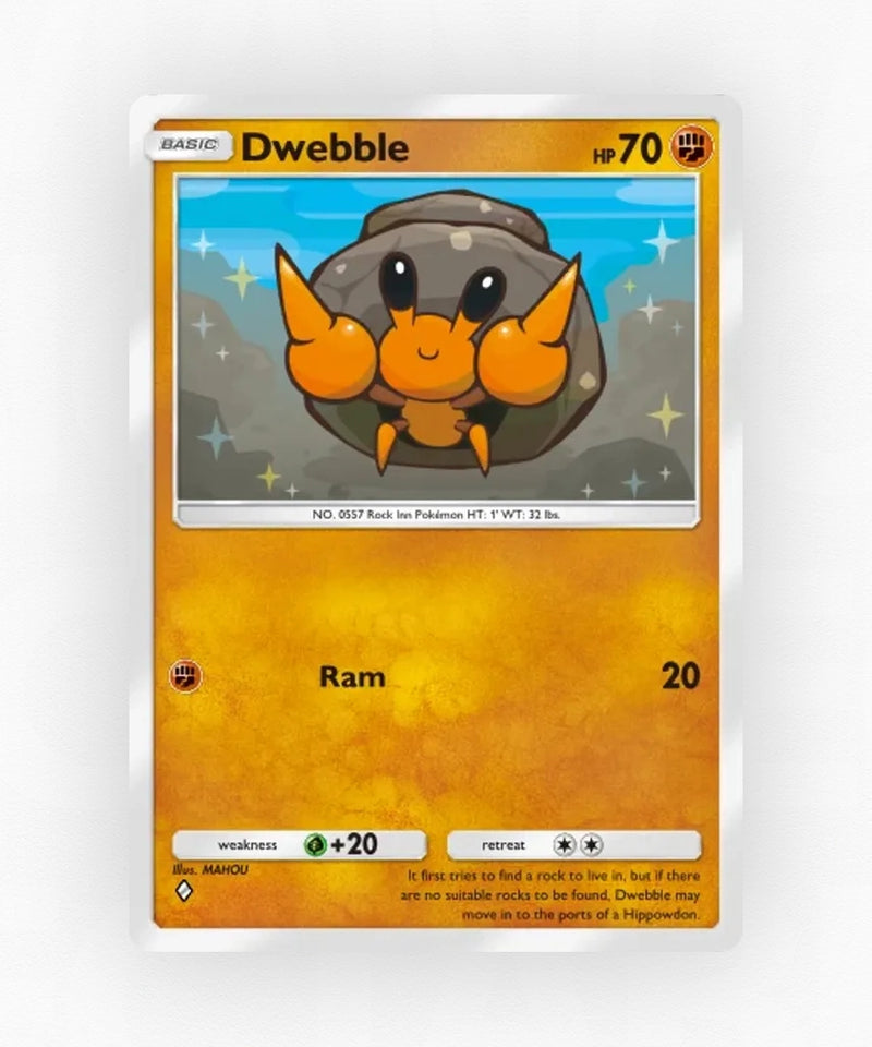 Dwebble - Pulsing Aura 87 (Non-Holo)