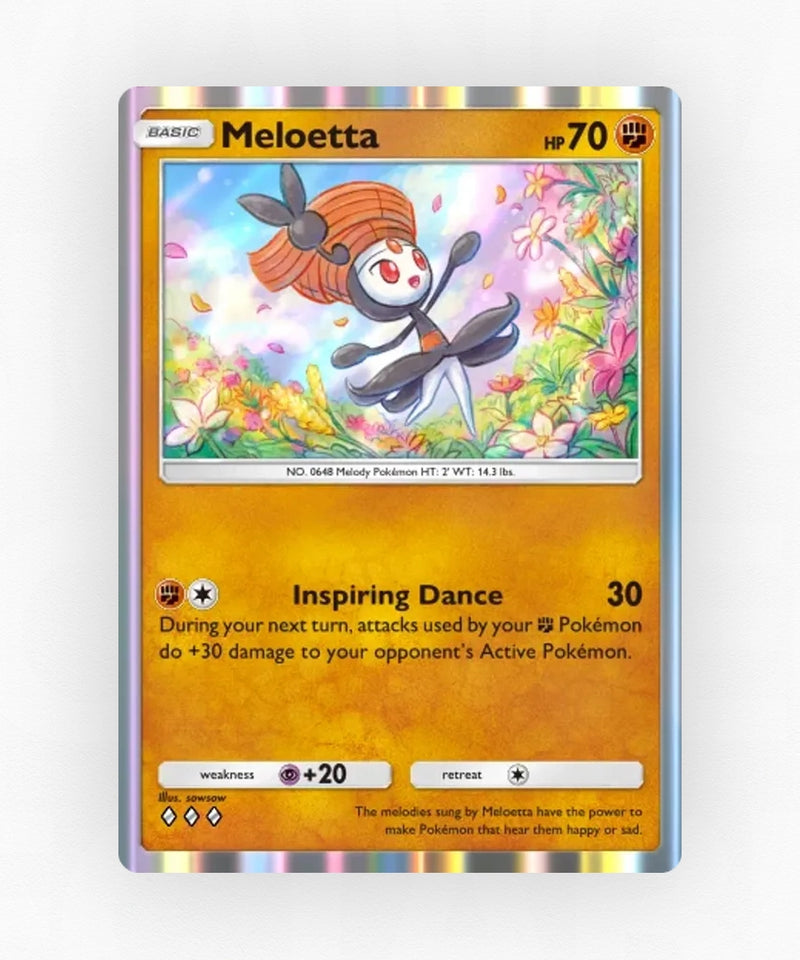 Meloetta - Pulsing Aura 89 (Non-Holo)