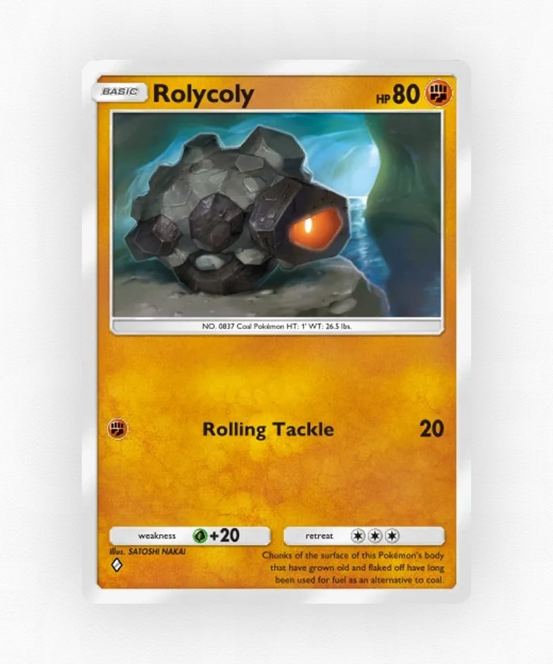 Rolycoly - Pulsing Aura 92 (Non-Holo)