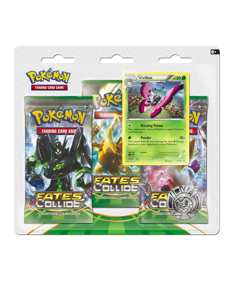Fates Collide 3-Pack Blister - Vivillon